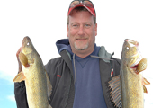 Fisherman with Walleye